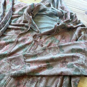 Avenue Floral Plus Size Hoodie